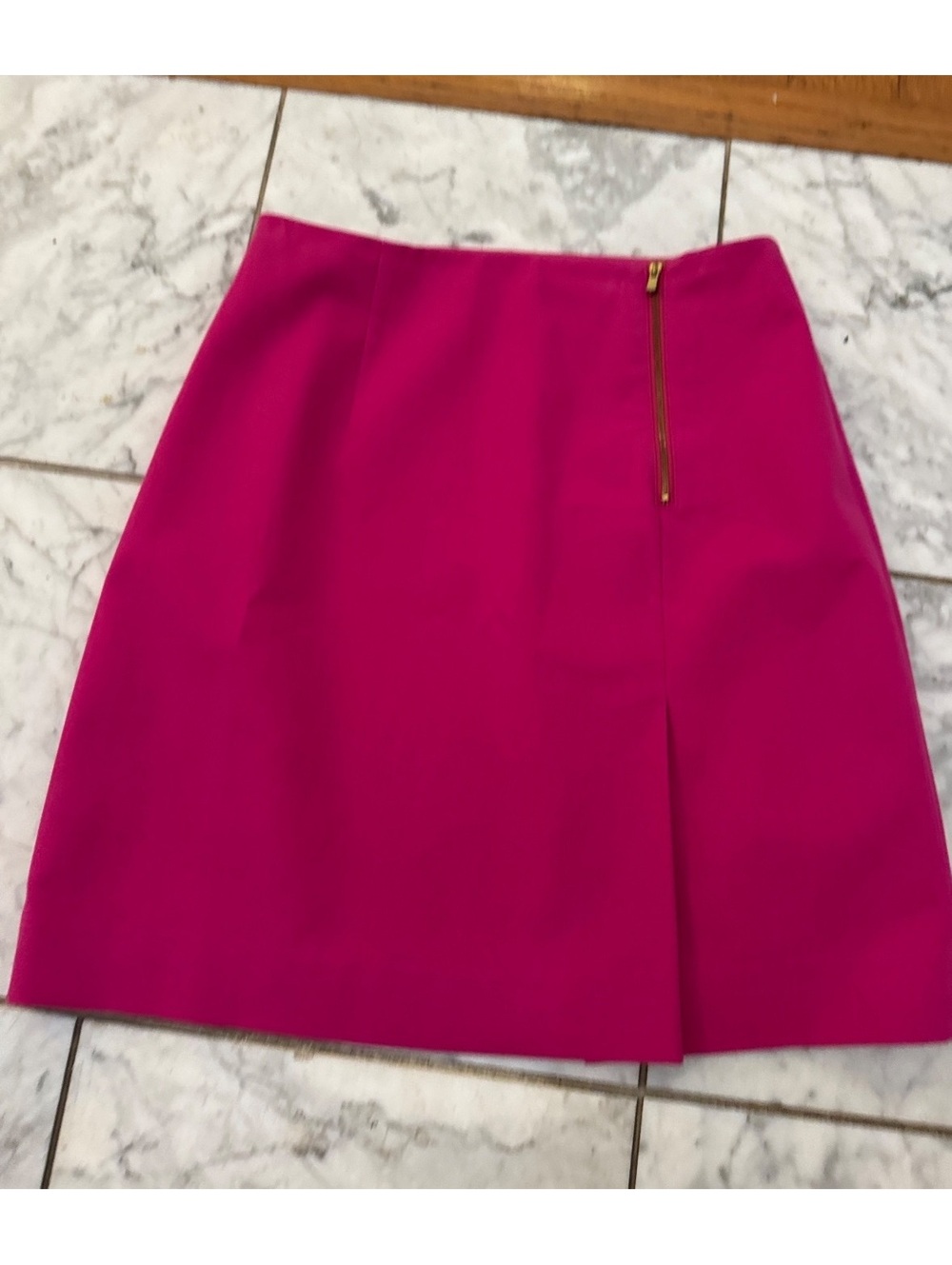 Lilly Pulitzer Pink Skirt Women’s Size 4 Gold Zip Cotton Stretch Preppy